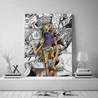 Гироскоп Zeppeli со стальными шариками бегущая невероятная рамка Джоджо Холст плакат деревянная рамка картина настенное Искусство Декор домашний декор принты