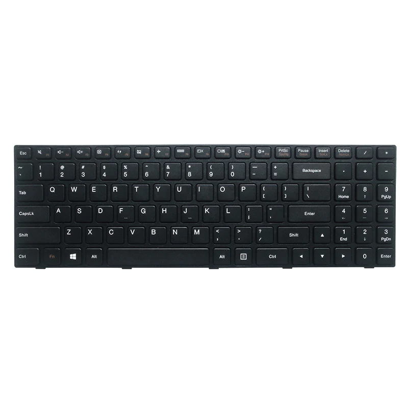 YALUZU Новинка для Lenovo IdeaPad 100-15IBY B50-10 US раскладка клавиатуры 5N20J30779 черный с рамкой |