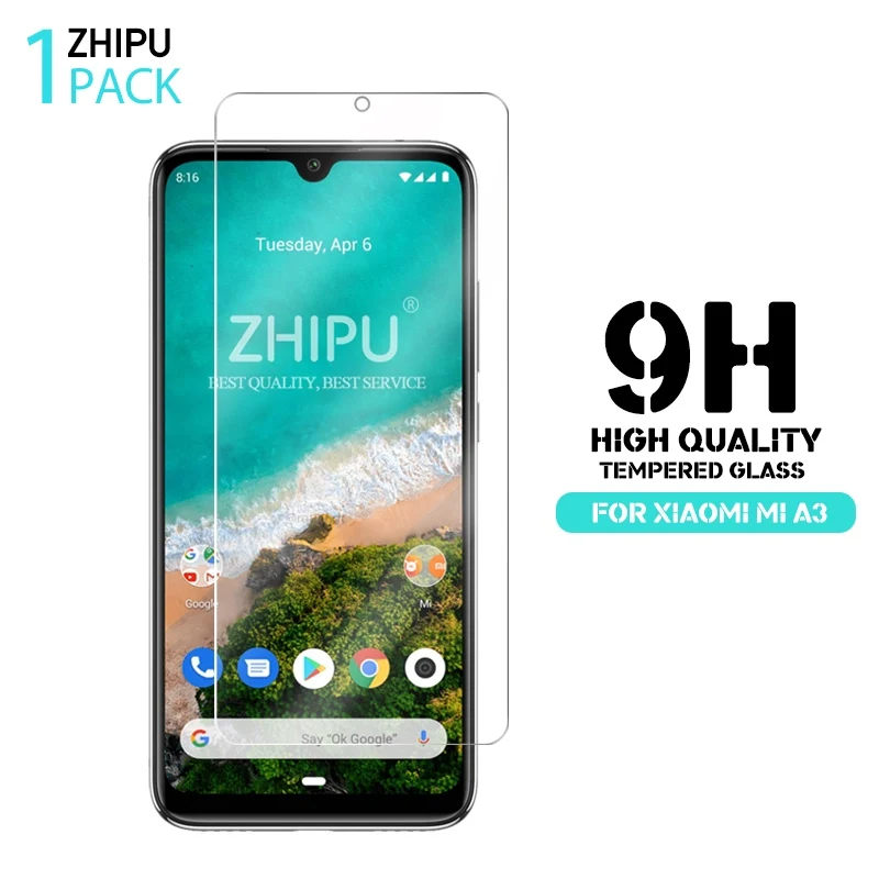 Закаленное стекло для Xiaomi Mi A3 Защитное экрана 2.5D 9H Премиум MiA3 защитная