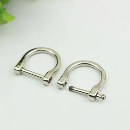 30Pcs 20mm Inner Diameter Metal O D Ring Screws Buckle Handbag Connection Bag Hardware Clasp Dee Ring Hook Accessories