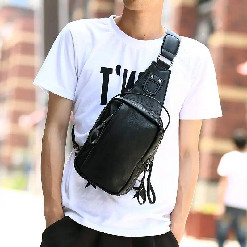 Многофункциональная нагрудная сумка GUMST мужская мессенджер из искусственной