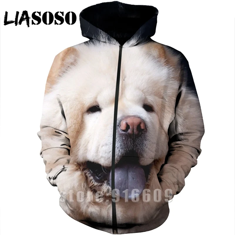 12 Толстовка с 3D принтом homme dog для мужчин с животными чау-чау wo для мужчин Уличная Harajuku Толстовка рубашка на молнии Аниме толстовки с длинными рукавами A370 - Цвет: 12
