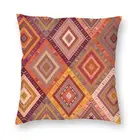 Винтажный турецкий этнический чехол с бриллиантами Kilim, 40x40, домашний декор, богемный персидский Племенной ковер, декоративная подушка для дивана