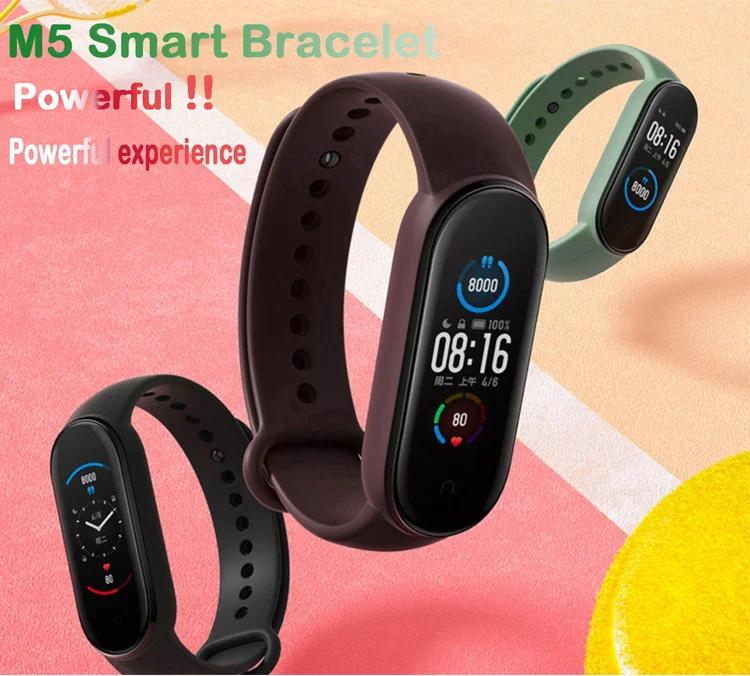 

Children M5 SmartBand Bluetooth Sport Fitness Tracker Pedometer Smart Watch Men Heart Rate Monitor Call Reminder Smart Bracelet