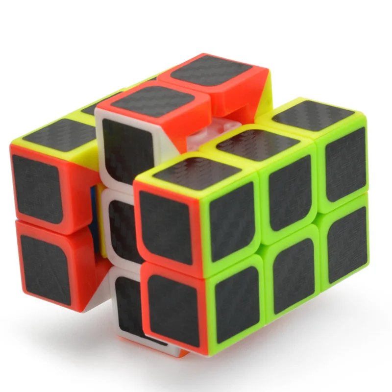 Lefun 2x2x3 2x3x3 волшебный кубик с черной картонной наклейкой из волокна 223 куб