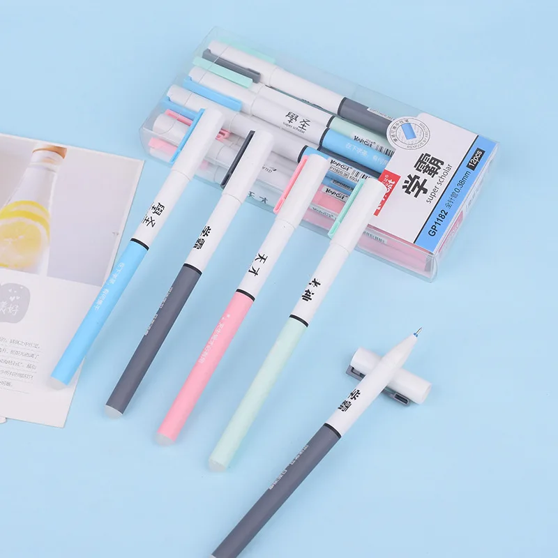 1 шт./Продажа kawaii 0 38 мм стираемая ручка гелевая стильная футболка с изображением