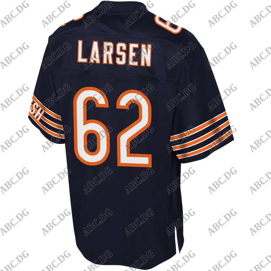 

Customized Stitch Men Women Kid Youth Chicago Ted Larsen Pro Line Navy Player Jersey 4XL 5XL 6XL