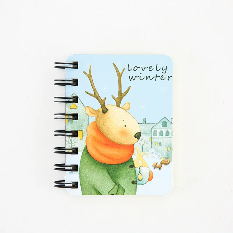 6 Mr paper 24 дизайна в твердом переплете карманные катушки блокноты Moose Единорог кактус листья леса повседневные блокноты-органайзеры легко носить с собой - Цвет: 6