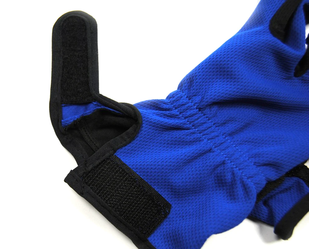 Одна пара специальное предложение Синие Нескользящие рыболовные перчатки с