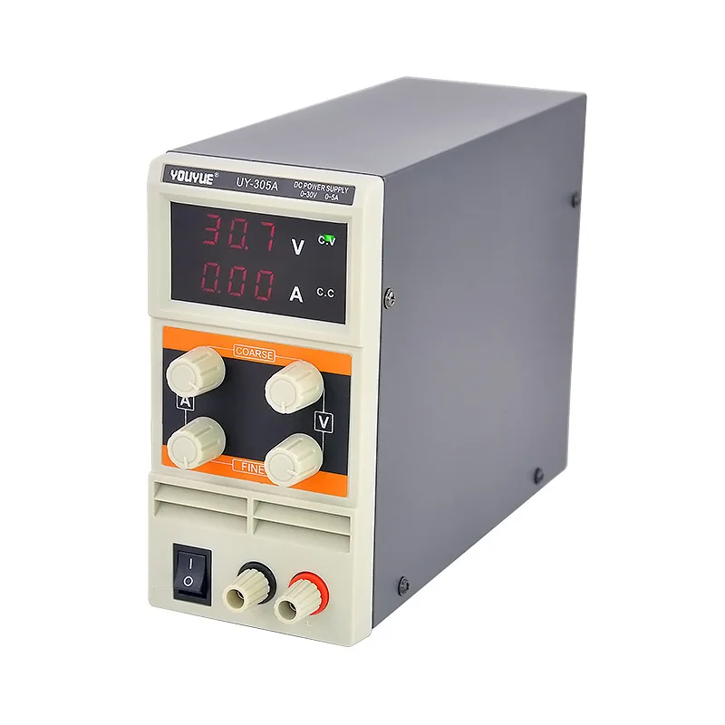 Machine maintenance DC regulated power supply Full CNC Adjustable 3 Digit Display Laboratory For Phone Repair UY-305A