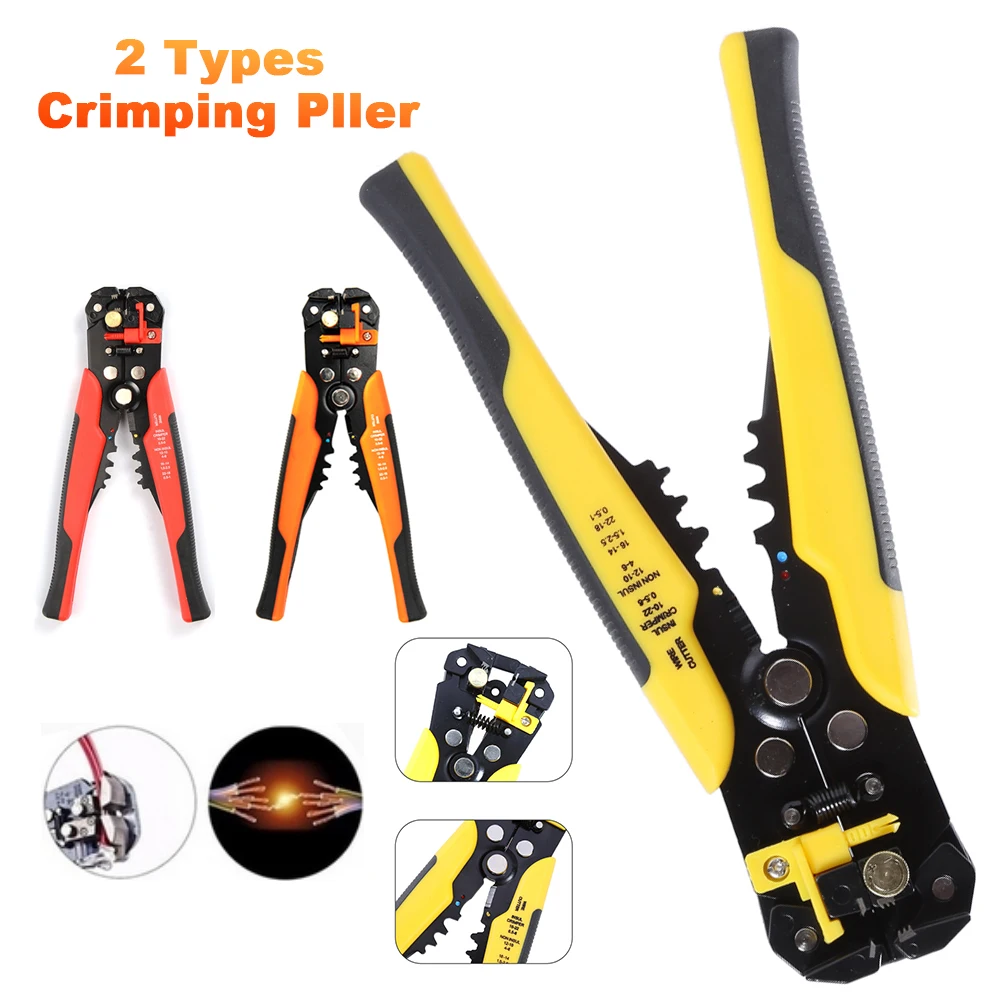 

3 In 1 Self-Adjusting Cable Wire Stripper Cutter Crimper Crimping Stripping Multifunctional Automatic Electric Terminal Tool