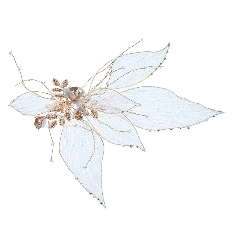 

Big Leaf Hair Accessories For Women Bridal Head Jewelry Clip Headpiece Wedding Hair Jewelry Flower Clip Headband Ornament