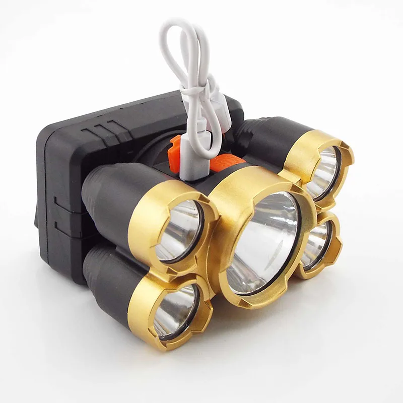 Налобный фонарь светодиодный 4 режима с зарядкой от USB | Освещение