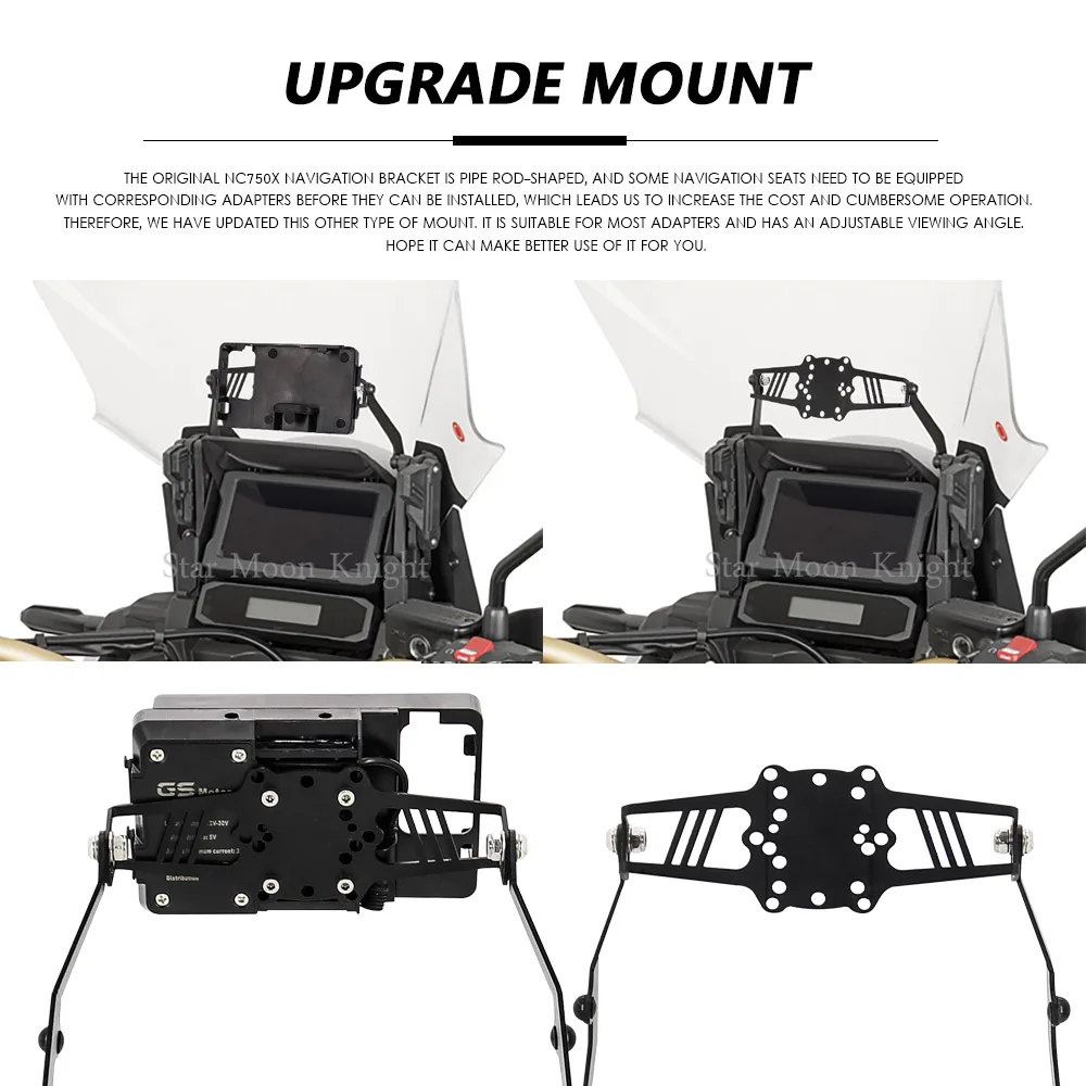 for honda crf 1100l africa twin adventure sports crf1100l motorcycle accessories stand holder phone gps navigaton plate bracket free global shipping