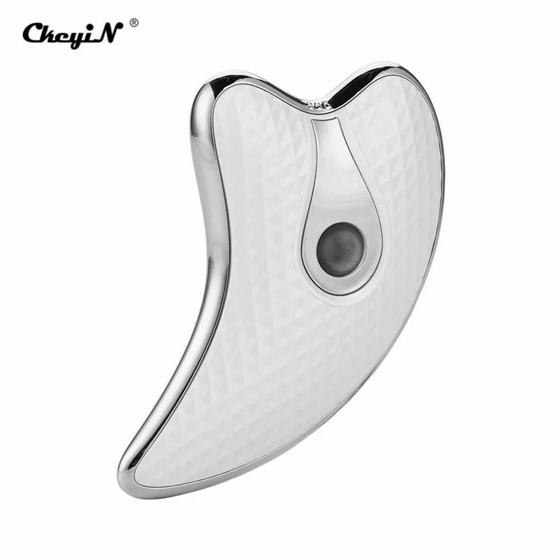 Массажер гуаша для лица и шеи ультразвуковой вибрирующий массажер похудения