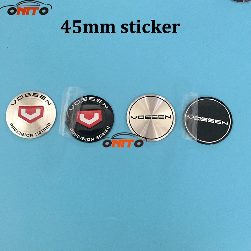 

4PCS 45MM For OZ RACING WRC VOSSEN logo car center cap logo car wheel center hub cap emblem Dust-proof badge Sticker