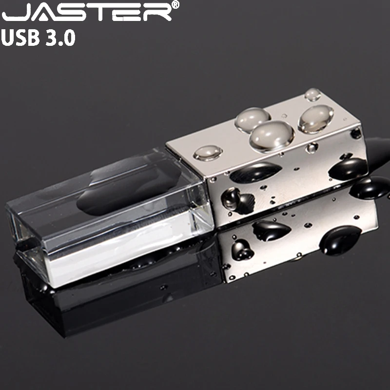 USB флеш накопитель JASTER серебристый с кристаллами 4 64 Гб|USB флэш-накопители| |