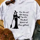Хит продаж, рубашка на Хэллоуин с изображением Запада, о, меда, я Плохая Ведьма из всего, футболки из чистого хлопка с рисунком гранж и tumblr, хипстерские художественные Топы