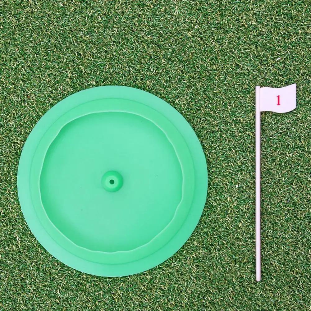 Зеленая подставка для гольфа в любом направлении мягкая резиновая тренировок на