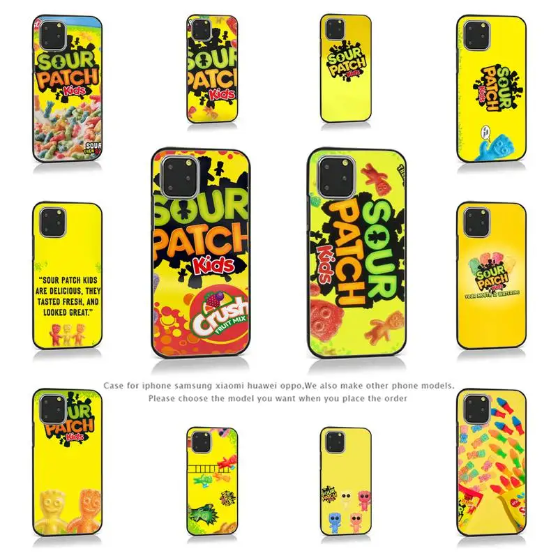 

Cute Candy Sour Patch Kids Phone Case for iPhone 7 8 11 12 Pro X XS Max XR Samsung A S 10 20 50 Plus pro funda