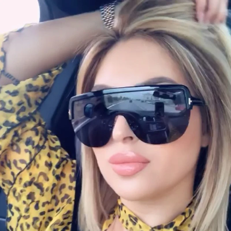 Женские солнцезащитные очки большого размера брендовые Дизайнерские Большие