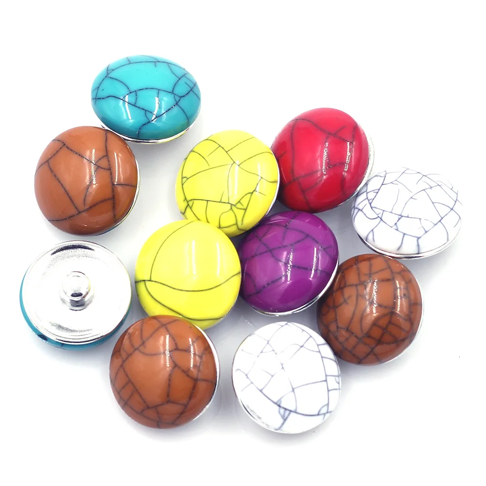 5 шт. случайный кнопки трещины имитация Мрамор Круглые разноцветные подбираемые