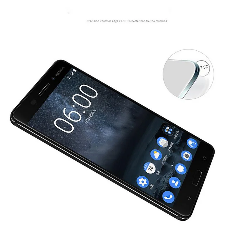 9H Защитное стекло для Nokia 2 3 5 6 7 8 9 4 закаленное защитное 2018 ударопрочная