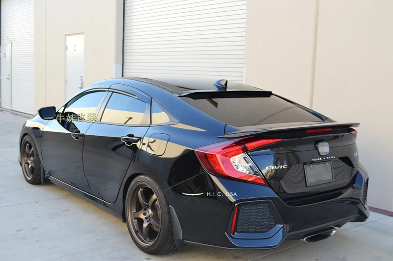 Для Honda Civic- модель спойлер на крыше высокое качество PMMA материал Автомобильный задний спойлер Civic спойлер на крыше