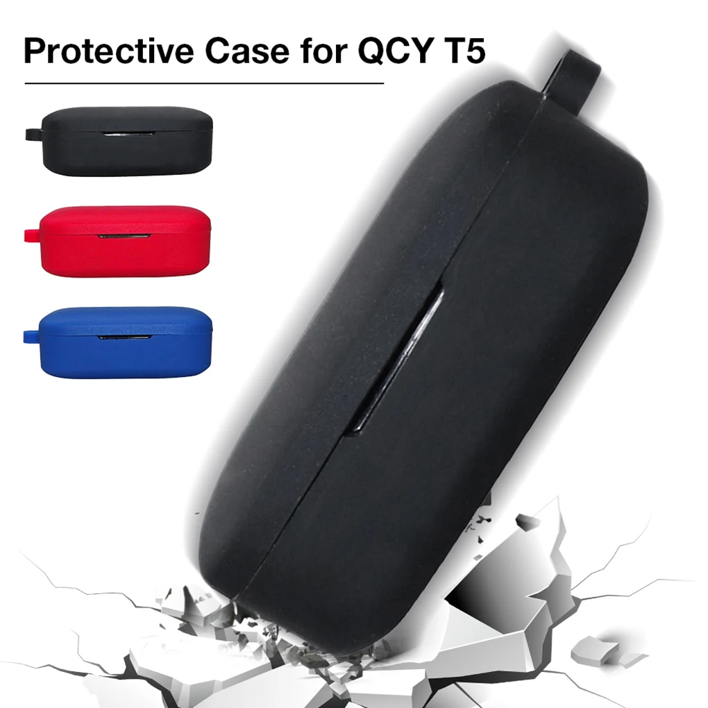 Силиконовый чехол для беспроводной Bluetooth-гарнитуры QCY T5 защитный портативный