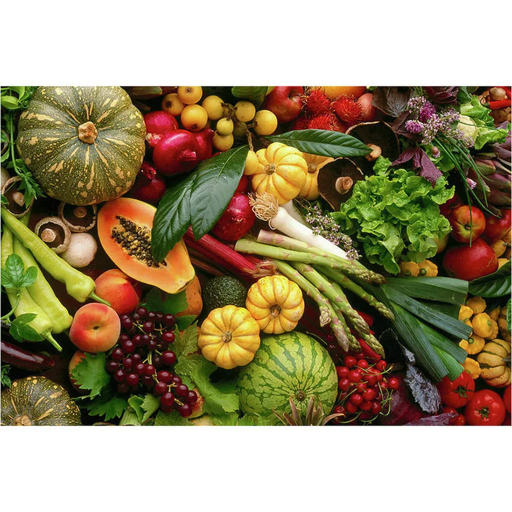 DIY Алмазная картина овощи и фрукты 5D алмазная вышивка крестиком значок домашнего