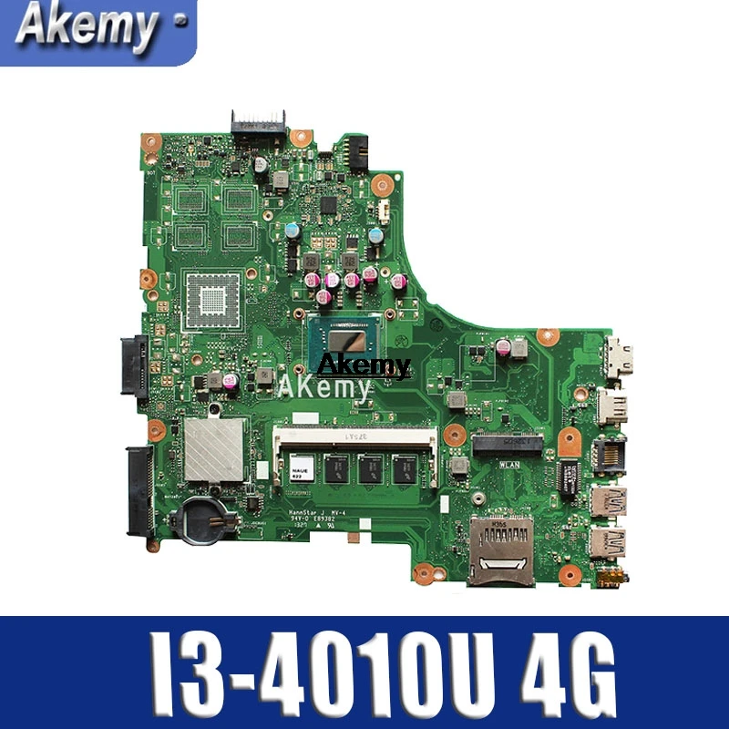 Akemy для For Asus X450CC X450CA A450C X450C материнская плата с I3-4010U cpu 4 Гб памяти | Компьютеры и