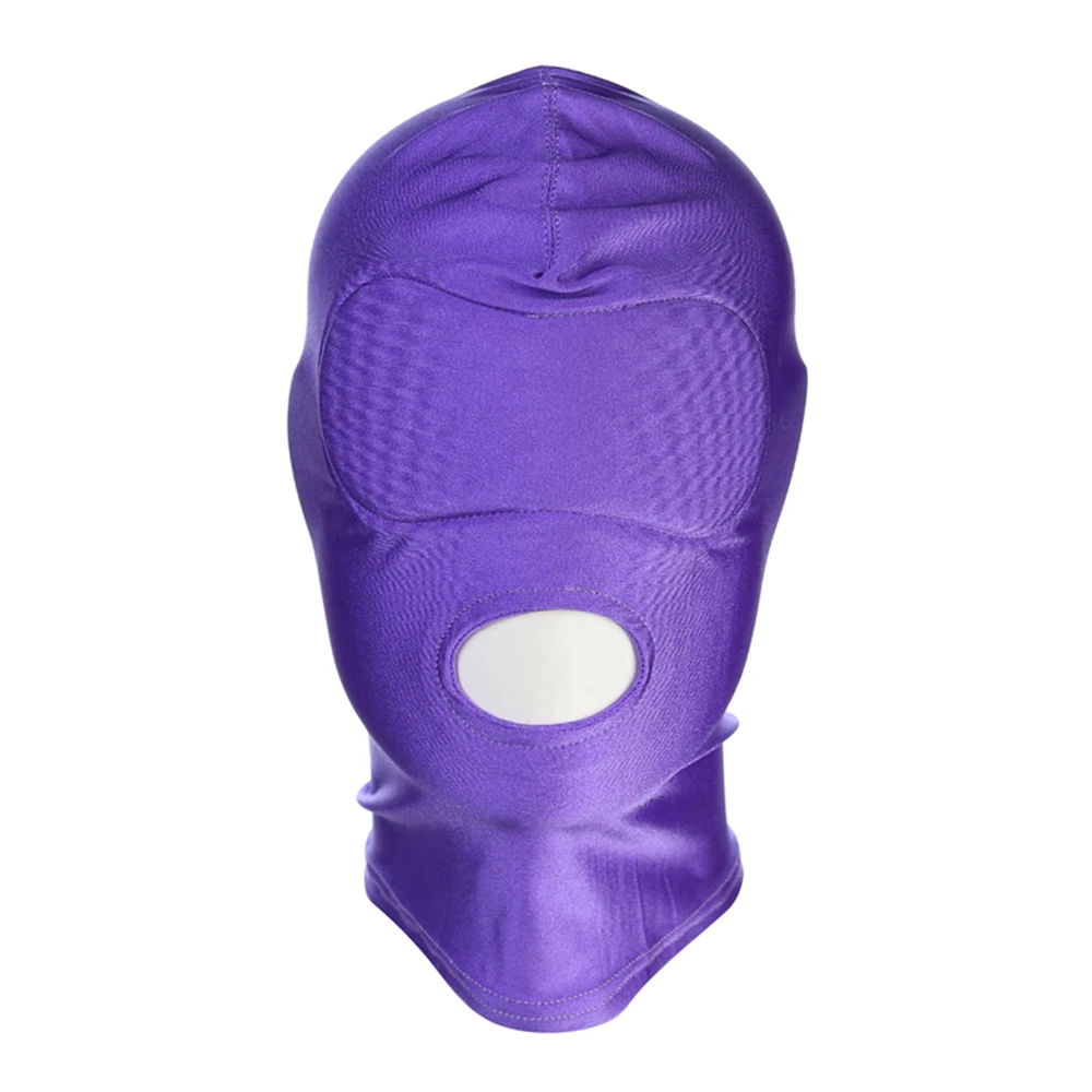 секс шоп товары для пары БДСМ маска рабыня с открытым ртом капюшон фетиш
