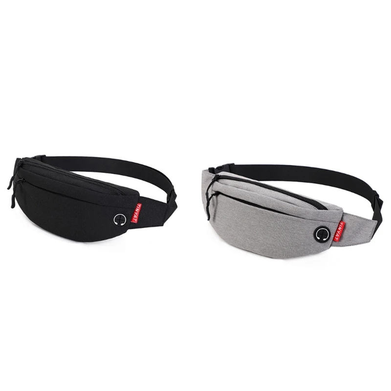 

TINYAT Men Male Waist Bag Purse Casual Large Phone Belt Bag Pouch Travel Phone Bag Fanny Banana Bag Hip 4 Pockets