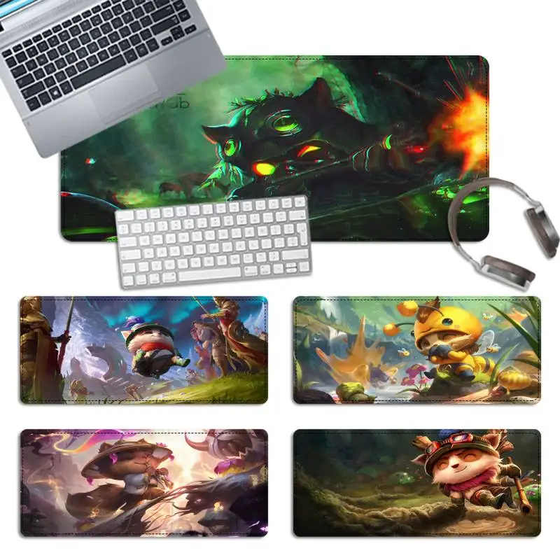 

Girly League of Legends Teemo Mouse Pad Gaming MousePad Large Big Mouse Mat Desktop Mat Computer Mouse pad For Overwatch