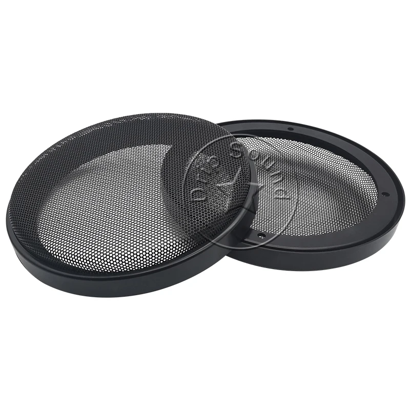 For 6.5&quot Speaker Grill Cover Hige-grade Car Home Audio Conversion Net Decorative Circle Metal Mesh Protection 181mm #Black |