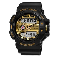 sanda men sports watches top brand luxury waterproof quartz wristwatches fashion gold clock men watches relogio masculino