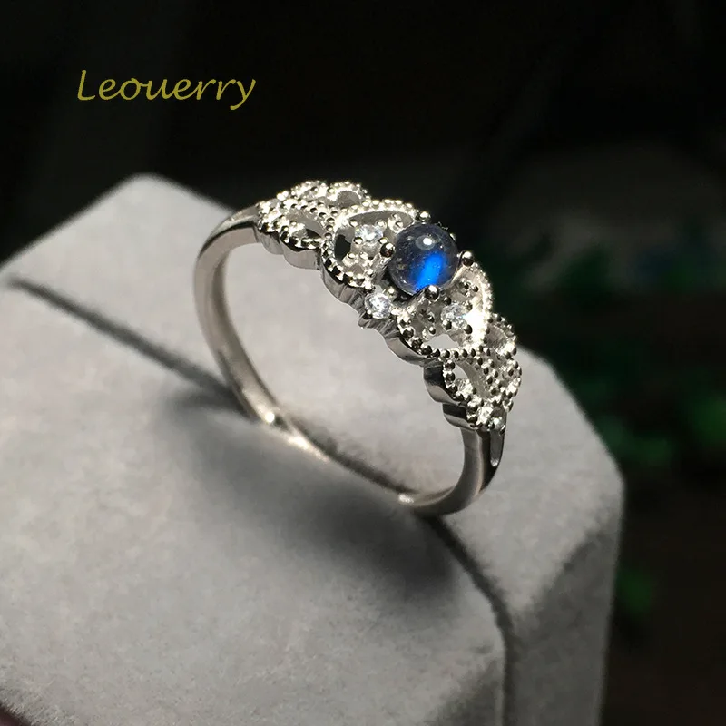 Женское кружевное кольцо Leouerry Открытое из стерлингового серебра 925 пробы