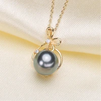 yikalaisi 925 sterling silver jewelry zircon pearl for women natural freshwater pearl necklace pendant girls