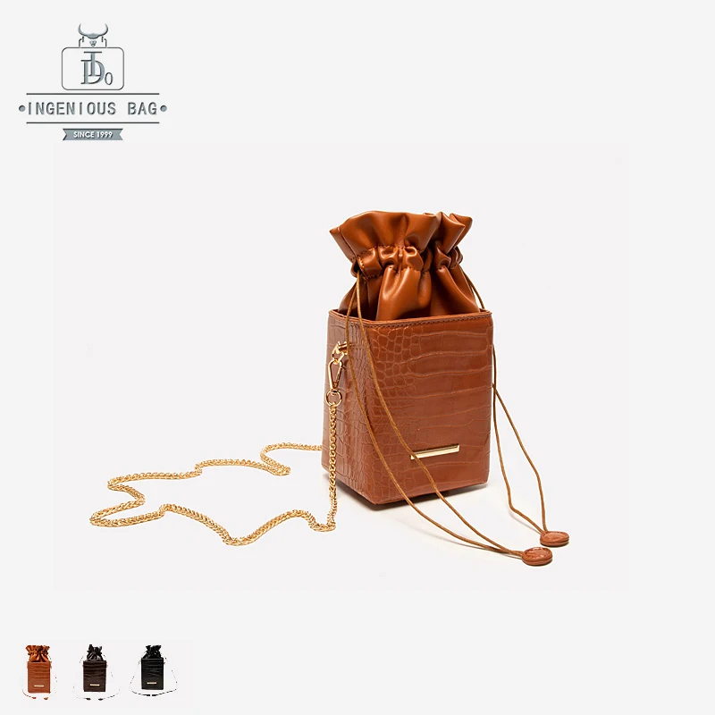 Сумка мешок женские сумки маленький лоскут из искусственной кожи роскошные