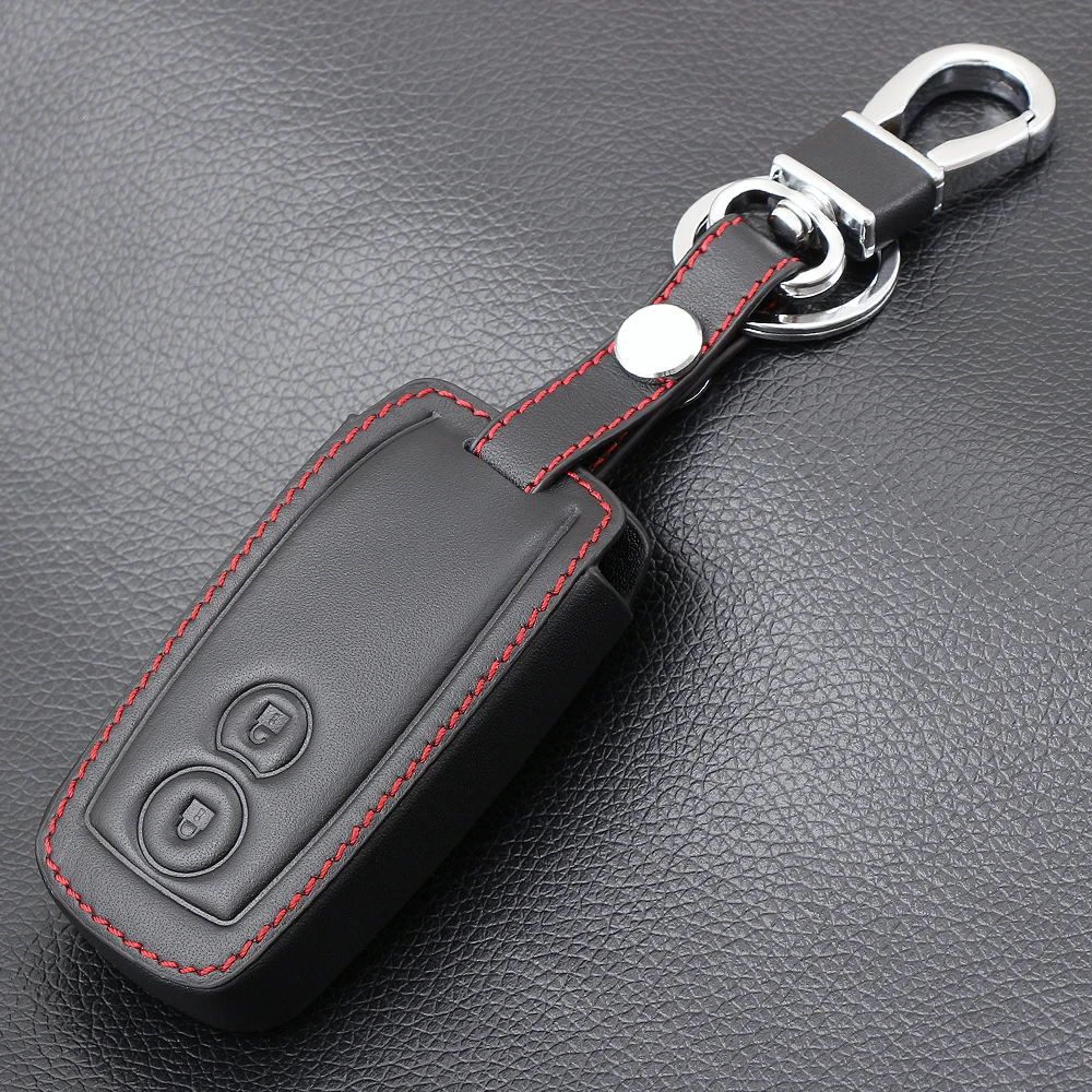 Leather Car Key Cover Fob Case 2 Button Smart Remote Protect Holder For Suzuki Swift Sport SX4 Scorss Grand Vitara | Автомобили и