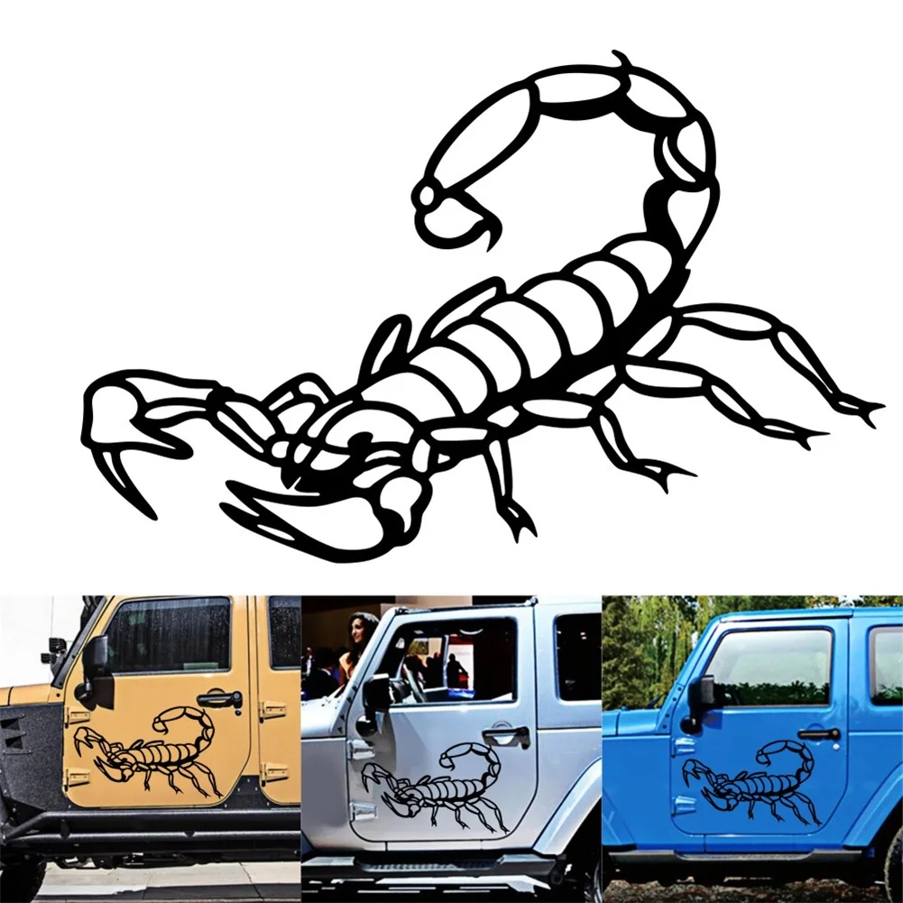 2Ppcs Car Sticker Scorpion Totem Auto Body Decals Engine Hood Vinyl Graphics Waterproof Exterior Accessories | Автомобили и