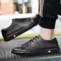 mens shoes casual genuine leather lace up sneakers male classics white black shoe man platform shoes for men waterproof sneaker