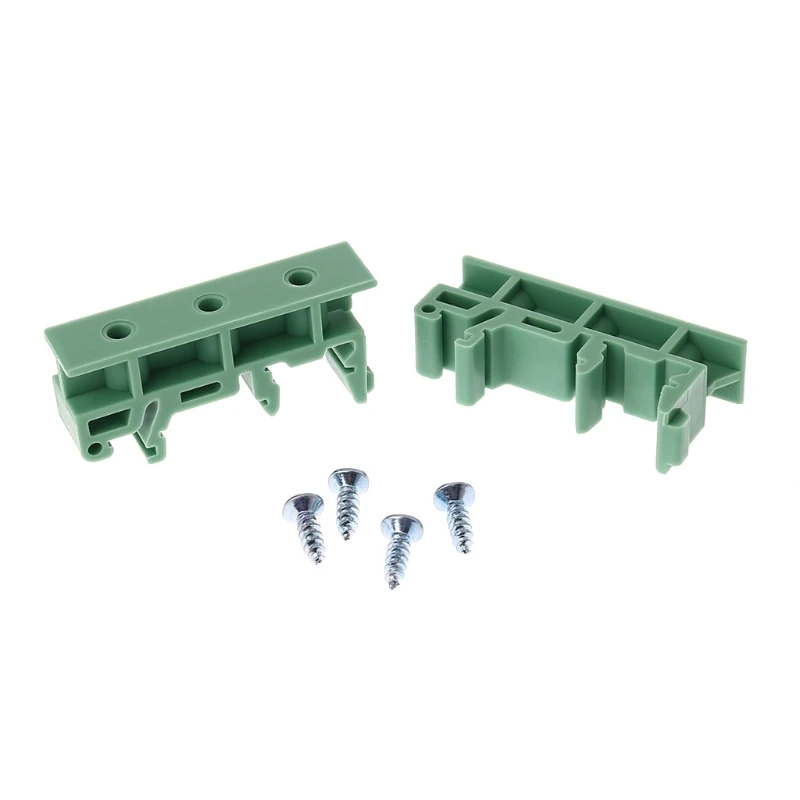 

PCB 35mm DIN Rail Mounting Adapter Circuit Board Bracket Holder Carrier Clips