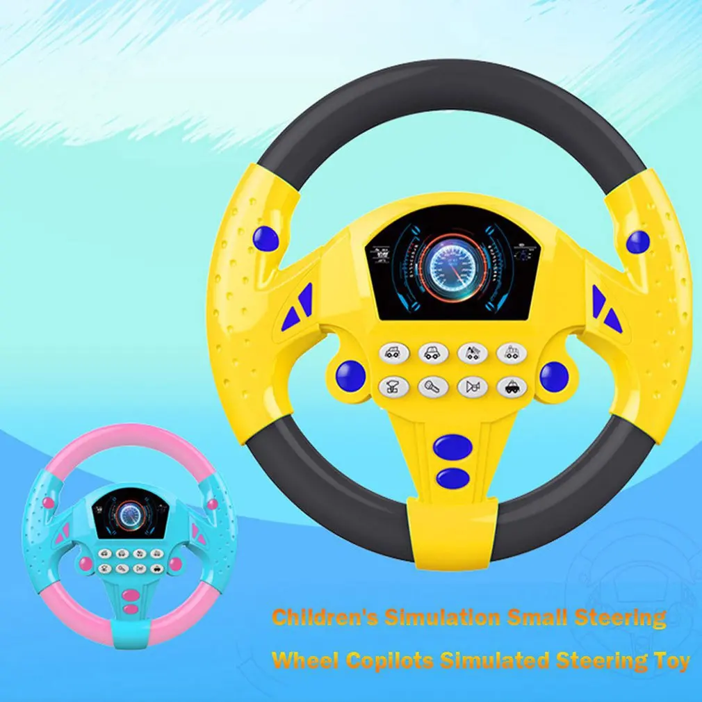 

Toy Car Steering Wheel Children's Steering Wheel With Light And Sound Simulation Driving Car Toy Educational Toy