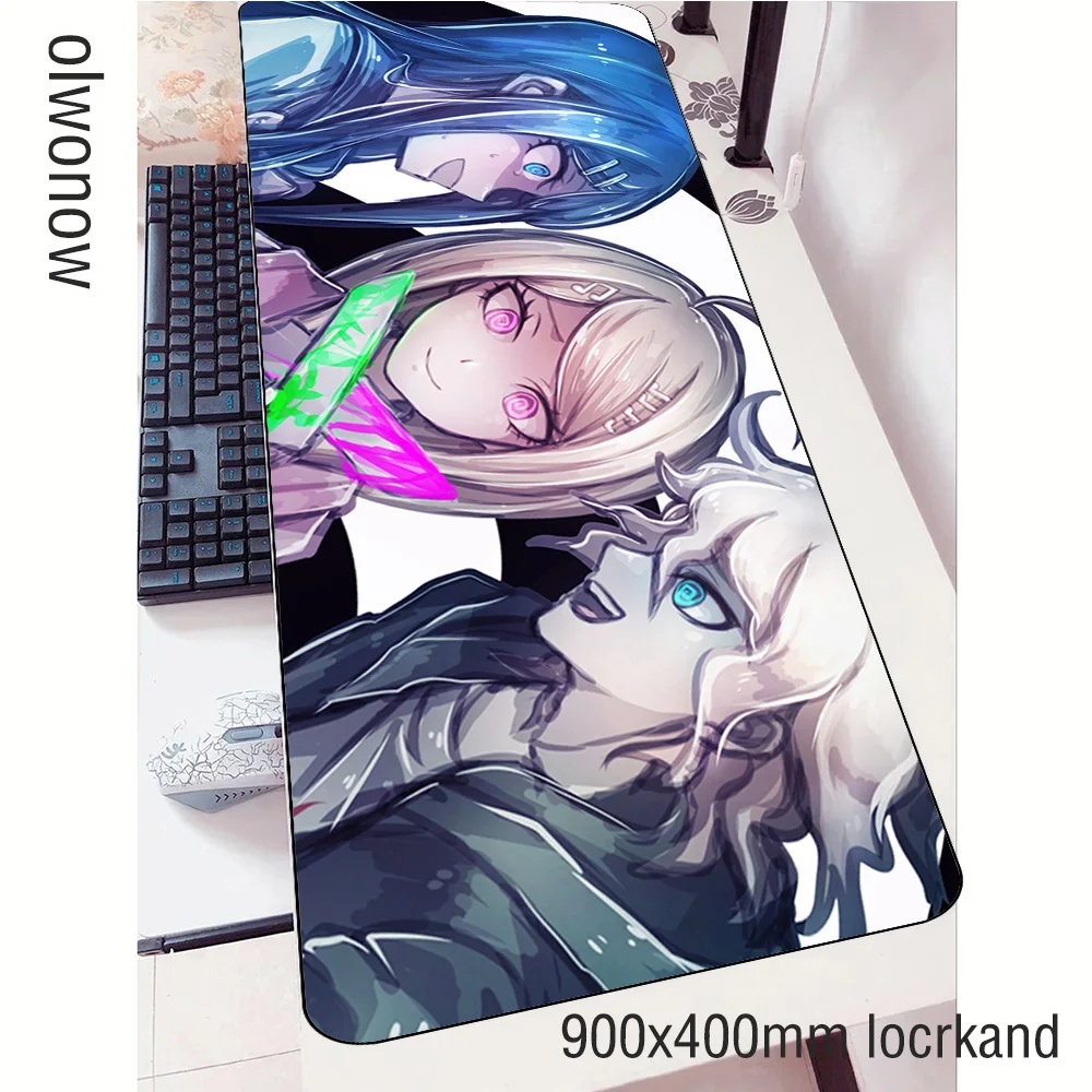 Коврик для мыши Danganronpa модный коврик 900x400x3 мм notbook большой игровой с аниме геймер