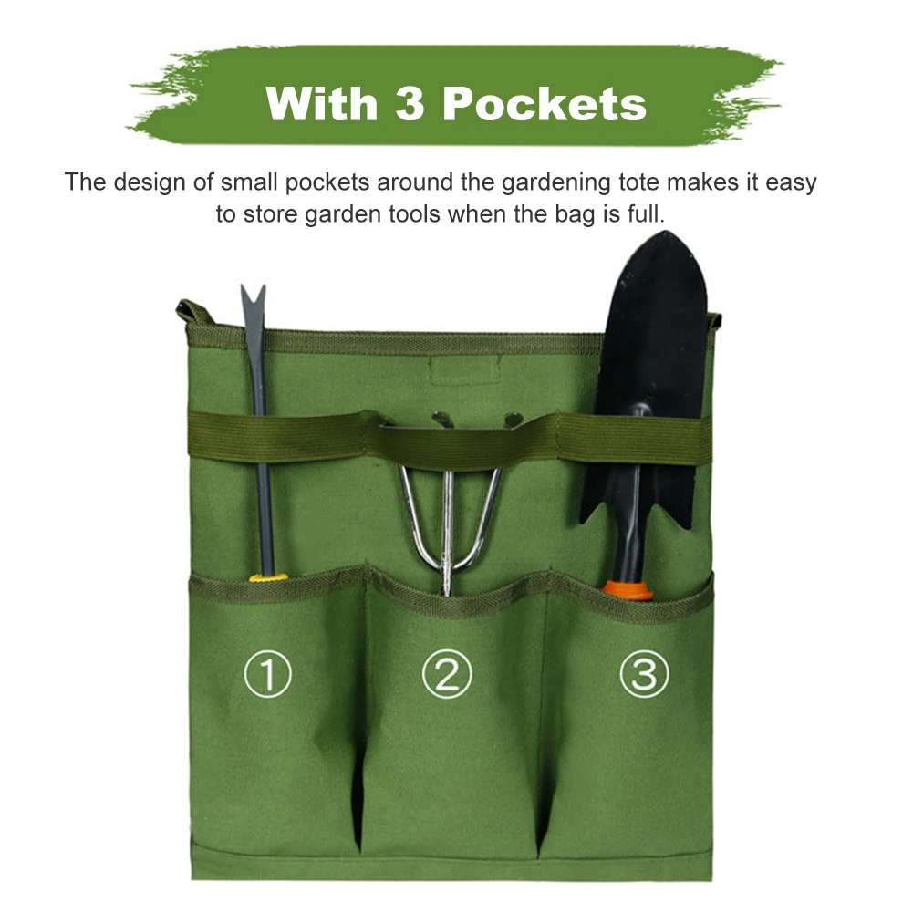 

Large Capacity Multifunction Crossbody Portable Storage Tote Home Garden Tools Bag Organizer Yard Patio Canvas For Women Men