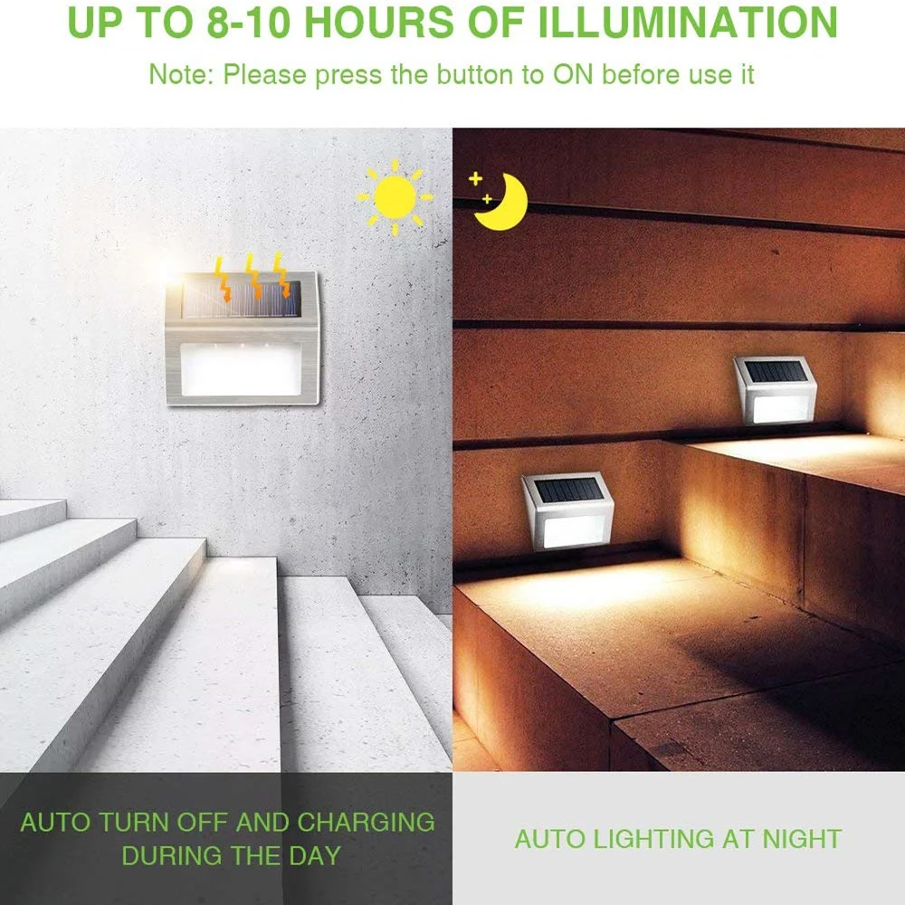 Уличная Светодиодная лампа на солнечной батарее водонепроницаемый светильник