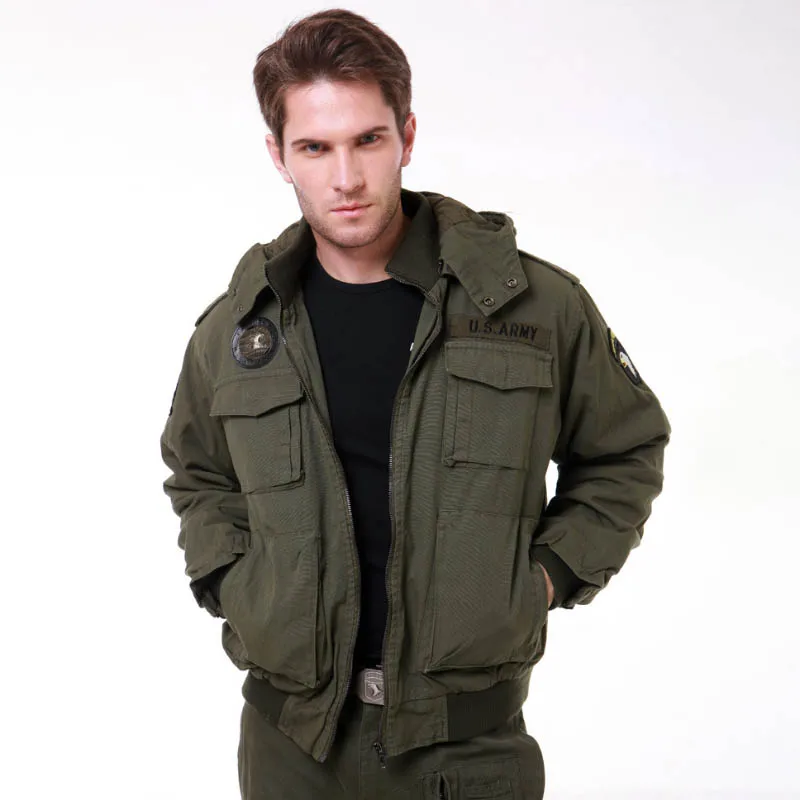 

Уличная Военная хлопковая многофункциональная теплая армейская толстовка на молнии с капюшоном мужская куртка-бомбер мужская модная трен...