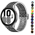 Ремешок нейлоновый для Samsung Galaxy watch 4Classic3Active 246 мм42 ммGear S3, регулируемый браслет для Huawei GT2Pro, 20 мм22 мм