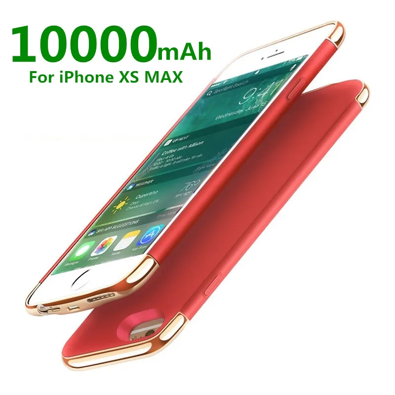 Горячая 6000 мАч для iPhone xs Макс зарядное устройство чехол ультра тонкий внешний